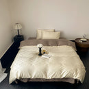 Axyaa Satin Cotton Bedding Set - Soft Duvet Cover Set
