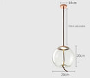 Axyaa Blue Glass LED Pendant Lamp for Coffee Shop & Bar Counter Chandelier