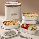 Axyaa Stainless Steel Thermal Lunch Box Insulated Double Layer Leak-Proof Bento Box