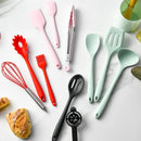 Axyaa Silicone Cooking Utensil Set Non-stick Kitchen Tools
