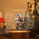 Axyaa Light Up Picture Frames - Personalized Memorial Plaque Lamp