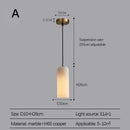 Axyaa Nordic LED Pendant Lamp: Modern Marble Chandelier for Bedroom, Kitchen, Dining Room