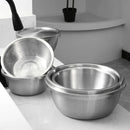 Axya Stainless Steel Drain Basket Strainer Basin for Washing Vegetables, Fruits, and Rice