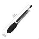 Axyaa Stainless Steel Non-Slip Food Tongs for Cooking and Serving Buffet