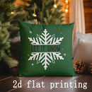 Axyaa Christmas Green Buffalo Check Pillow Cover for Sofa, Bedroom, Car