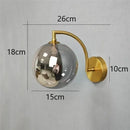 Axyaa Glass Ball LED Wall Lamps: Minimalist Nordic Design for Bedroom, Living Room & More