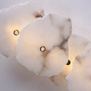 Axyaa Marble Wall Lamp: Luxury Irregular Stone LED Fixture for Indoor Living Room & Dining Room