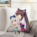 Axyaa Kawaii Cushion Cover 45 × 45: Decorative Pillowcase for Home, Car, Bed - 50x50 Size