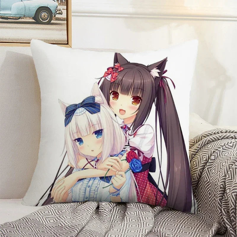 Axyaa 45x45 Cushion Cover - Decorative Pillowcase for Home, Car, and Bed Decor