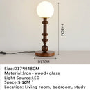 Axyaa Retro Contemporary Table Lamp for Living Room Study Bedroom LED Bedside Light