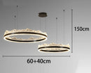 Axyaa Modern Living Room LED Chandeliers Hanging Ceiling Lamp Indoor Lighting