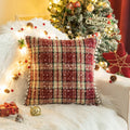 Axyaa Red Christmas Decor Cushion 45x45 - Nordic Style Sofa Pillow Cover
