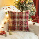 Axyaa Red Christmas Decor Cushion 45x45 - Nordic Style Sofa Pillow Cover
