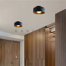 Axyaa Nordic Walnut Wood LED Ceiling Lamp for Home Décor