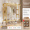 Axyaa Floor-to-Ceiling Coat Rack with Drying Hanger for Bedroom and Balcony