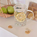 Axyaa 1000ml Glass Tumbler with Lid and Straw – Versatile Kawaii Drinkware