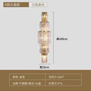 Axyaa Nordic Crystal Wall Sconce Light for Living Room Hallway