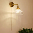 Axyaa Nordic Glass Shade LED Wall Lamp	with Switch