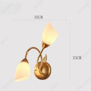 Axyaa LED Glass Dual Head Wall Lamp for Bedrooms and Living Rooms