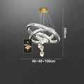 Axyaa Crystal Chandelier Pendant Light for Luxury Living and Dining Room