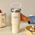 Axyaa 30oz Insulated Water Bottle Hot & Cold Drinks Travel Mug Thermos
