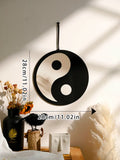 Yin Yang Mirror Wall Decor Axyaa Tai Chi Bagua Wooden Wall Hanging