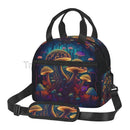 Axyaa Colorful Mushrooms Lunch Bag with Shoulder Strap