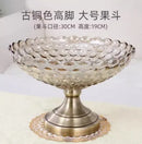Axyaa Crystal Glass Double Layered Snack & Fruit Tray