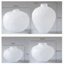 Axyaa Irregular Pleats Glass Vase for Home Decor