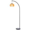Axyaa Retro Pumpkin Metal Floor Lamp Iron Art Living Room Hotel Bedside Decor Lighting