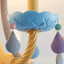 Axyaa Princess Macaron LED Chandelier for Children's Bedroom
