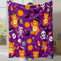 Axyaa Cartoon Cute Halloween Gift Flannel Sofa Blanket