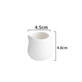 Axyaa Ceramic Mini Milk Jug with Handle in Pure White Specialty Tableware