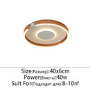 Axyaa Rose Gold LED Ring Ceiling Light for Living Room, Bedroom & Study Room