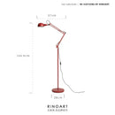Axyaa Triple Fold Robotic Arm Floor Lamp - Nordic Middle Classics
