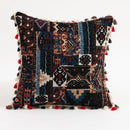 Axyaa Rust Coral Floral Boho Pillow Covers with Tassels