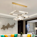 Axyaa Crystal Pendant Light Chandeliers for Modern Living and Dining Room Decor