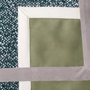 Axyaa Geometric Stitching Cushion - Gray-Green Living Room Sofa Decor
