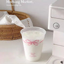 Axyaa Cute Kawaii Water Cup with Lid Straw, Portable BPA-Free Drinking Bottle