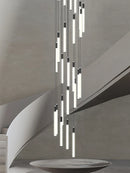 Axyaa Modern LED Chandelier Pendant for Loft Staircase Lighting