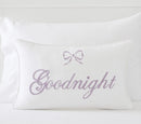 Axyaa Personalized Letter Embroidery Cotton Pillowcase - Smart Gift for Family & Friends
