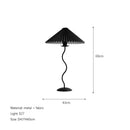 Axyaa Pleated Fabric LED Floor Lamp for Modern Living Room Decor