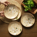 Axyaa Camellia Ceramic Underglaze Tableware - Antique Home Creative Dining Collection