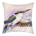 Axyaa Bird and Flower Printed Pillow Cover 45x45cm for Home Sofa Decor