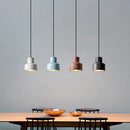 Axyaa Cement LED Pendant Lamp Modern Hanging Light Fixtures in 4 Colors