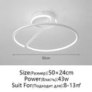 Axyaa Modern LED Ceiling Light for Bedroom and Living Room Eye Protection Warm Dimmable Lamp