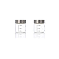 Axyaa Glass Storage Cups - Portable Seal, Thick High Borosilicate, Scale, Sealed Jar