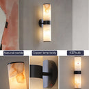 Axyaa Marble Wall Lamp Black Gold E27 Sconce for Living Room Bedroom Lighting