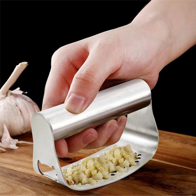 Axyaa Stainless Steel Garlic Press & Ginger Grinder Kitchen Utensils