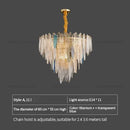 Axyaa Colored Art Glass Luxury Light Fixture for Living Room, Dining Room, Bedroom